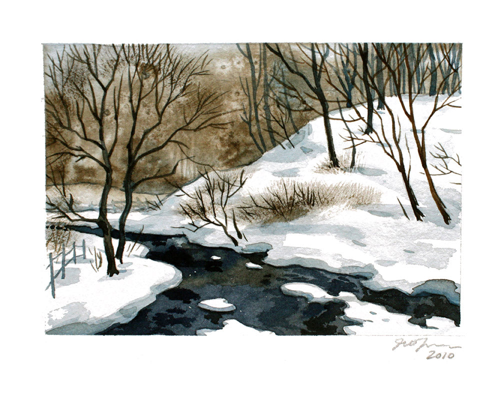 Snow-Covered Creek